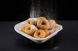 Monkék Baby Donuts porcukorral
